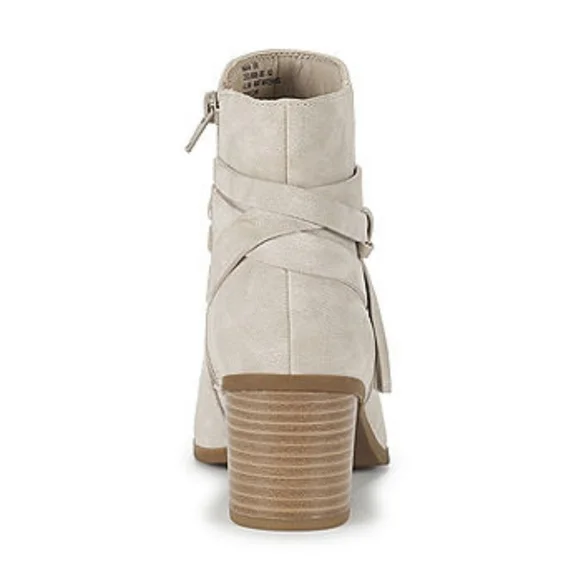 Frye and Co. Womens Indiana Stacked Heel Booties 5.5